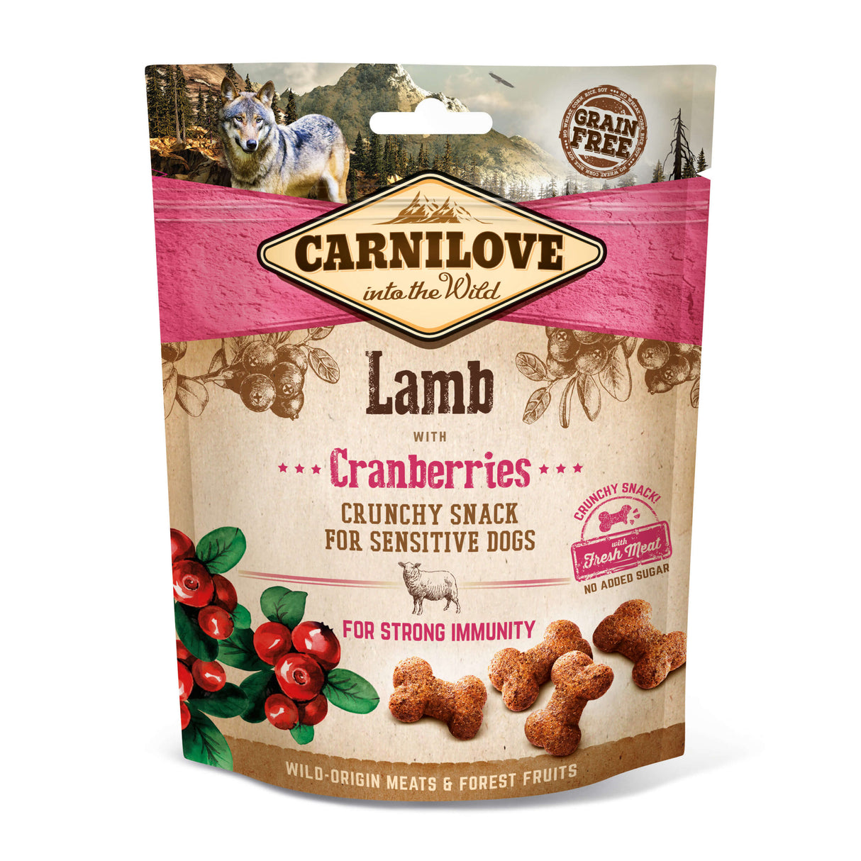 Carnilove Dog - Crunchy Snack Lamm mit Cranberries 200 g