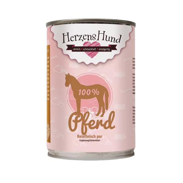 Herzenshund Pferd Reinfleisch pur