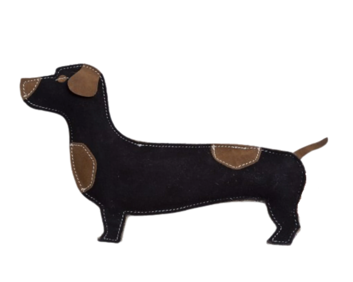 Lakefields Lederspielzeug-Dackel-Hund