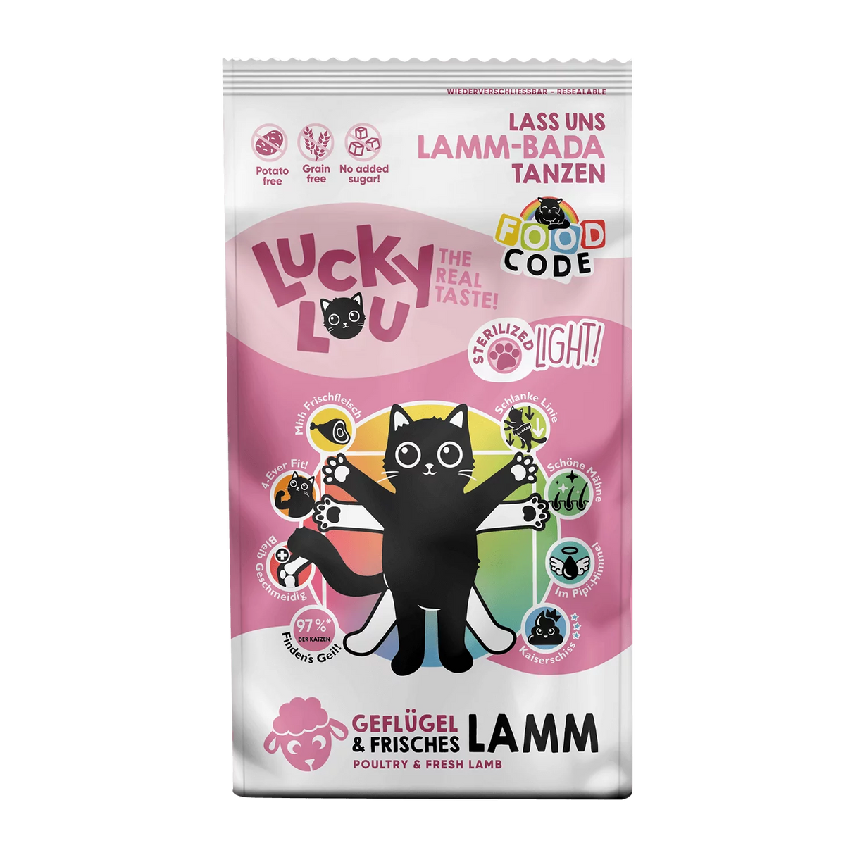 Lucky Lou® Food Code Lifestage Light Geflügel & Lamm 750g