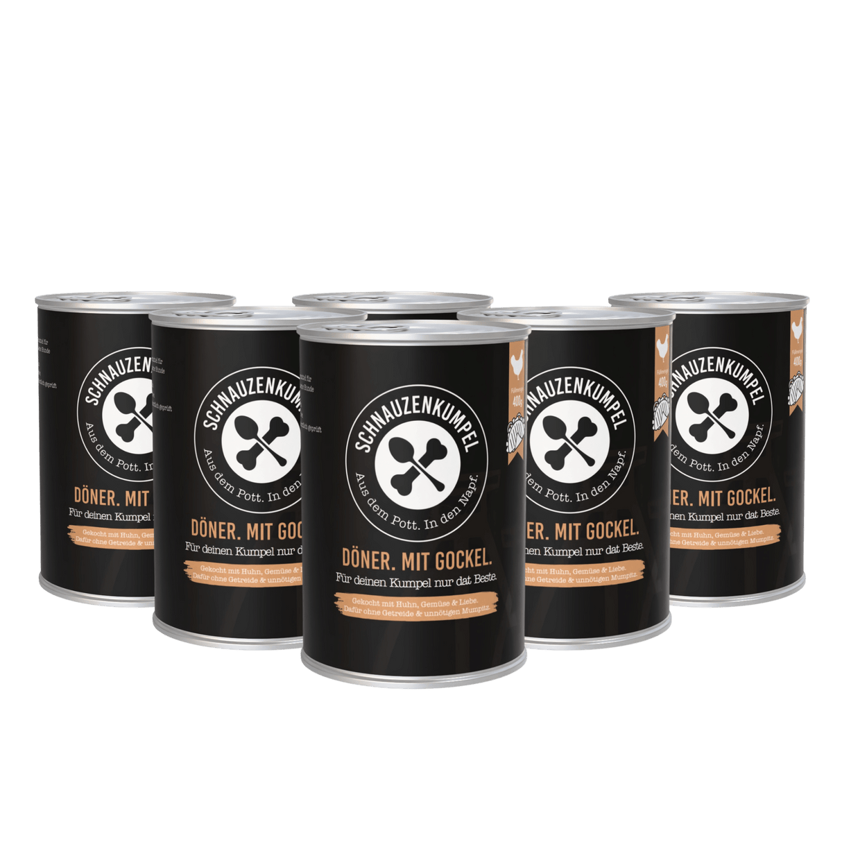 Schnauzenkumpel Döner. Mit Gockel.