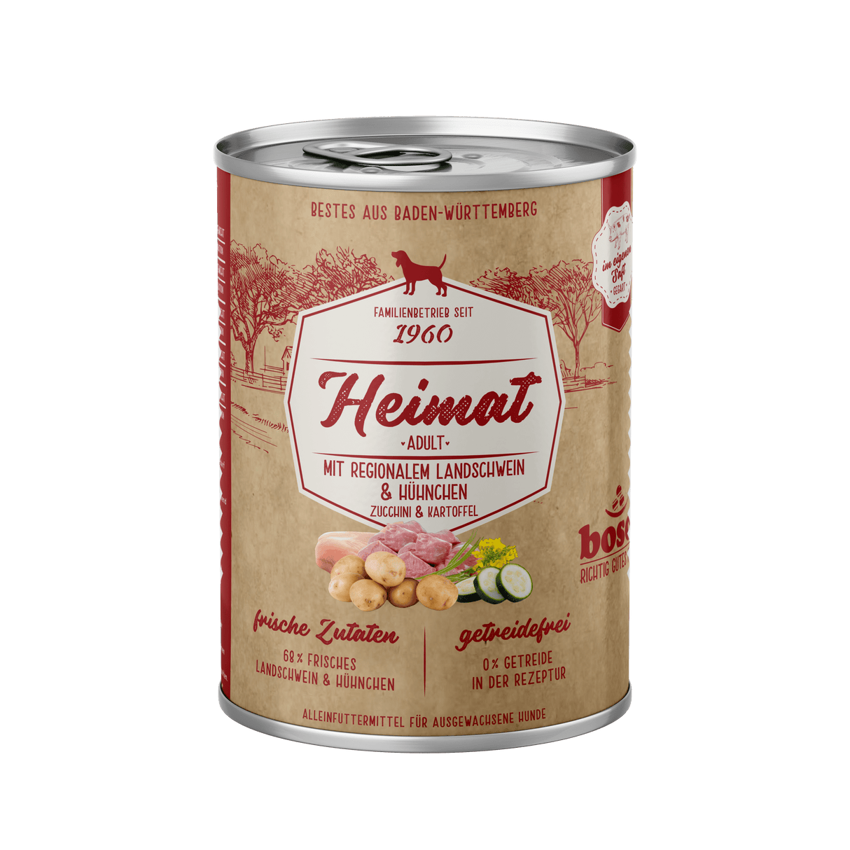 Bosch Heimat Dose Adult mit regionalem Landschwein & Hühnchen