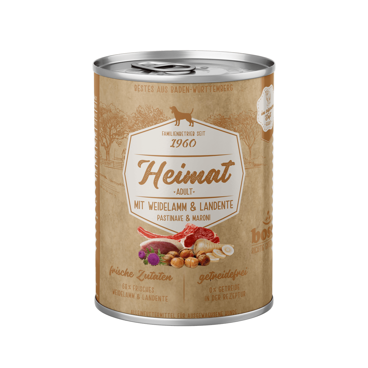 Bosch Heimat Dose Adult mit Weidelamm & Landente