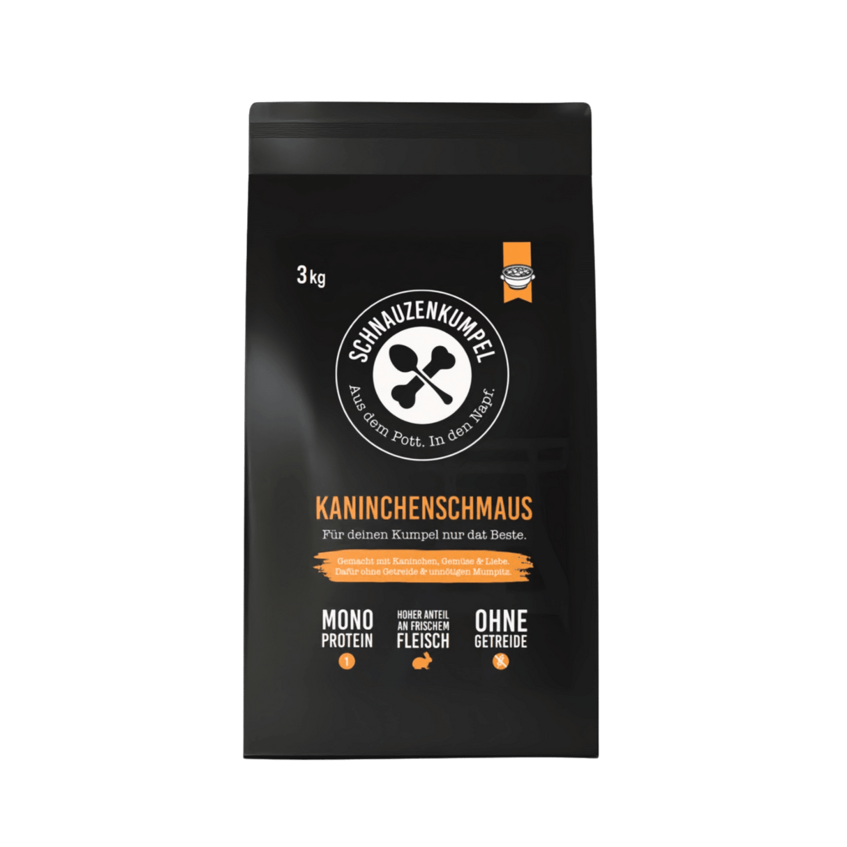 Schnauzenkumpel Kaninchenschmaus