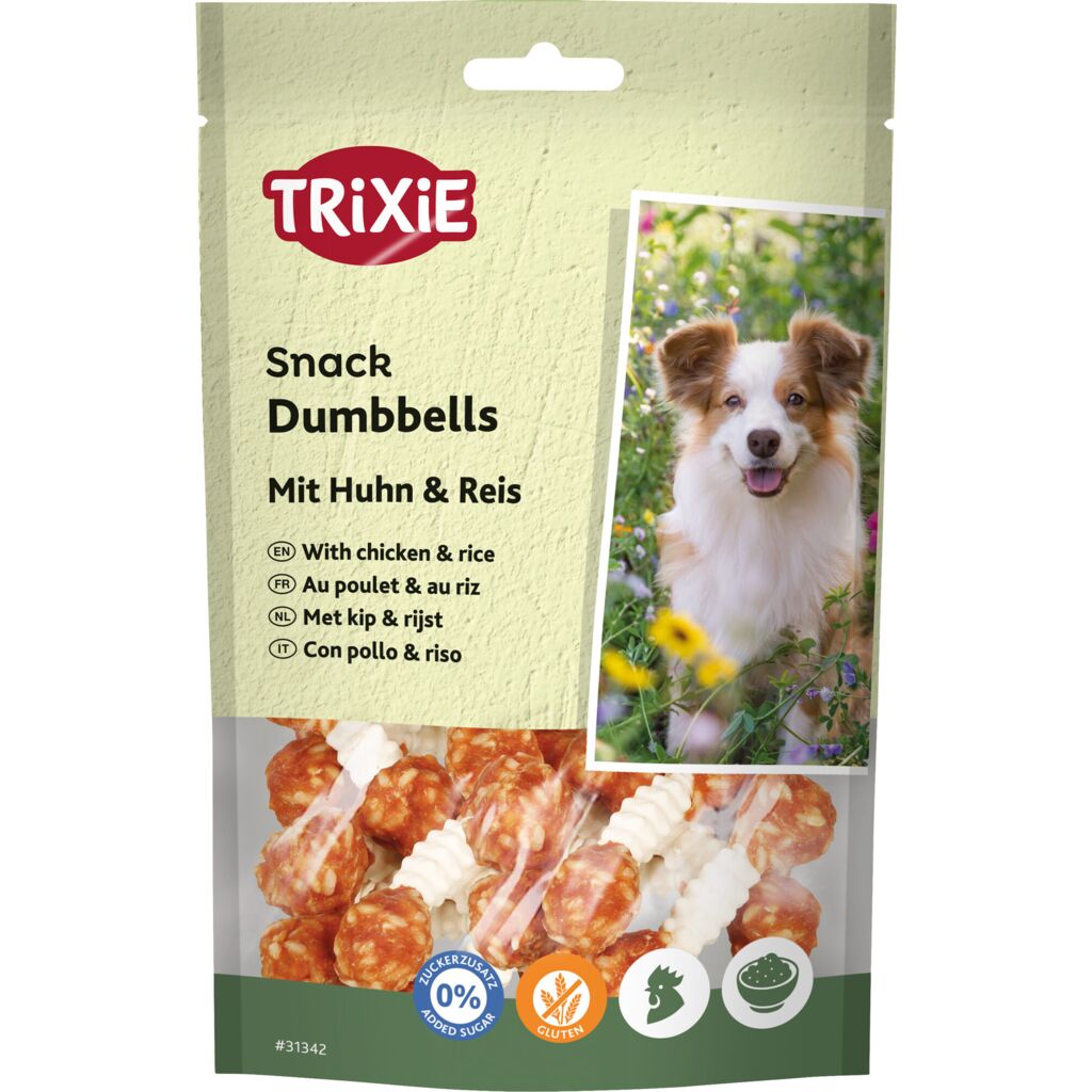 Dumbbells mit Huhn und Reis