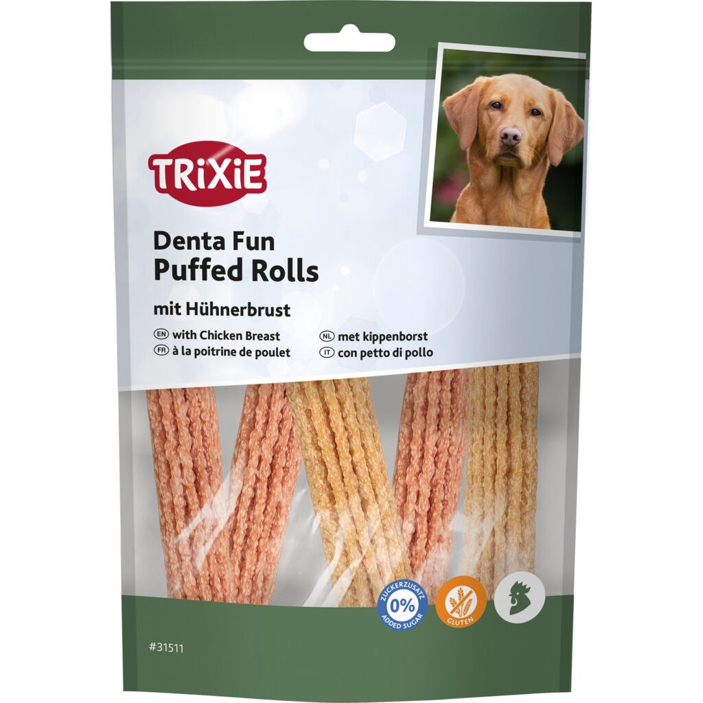 Denta Fun Puffed Rolls mit Hühnerbrust