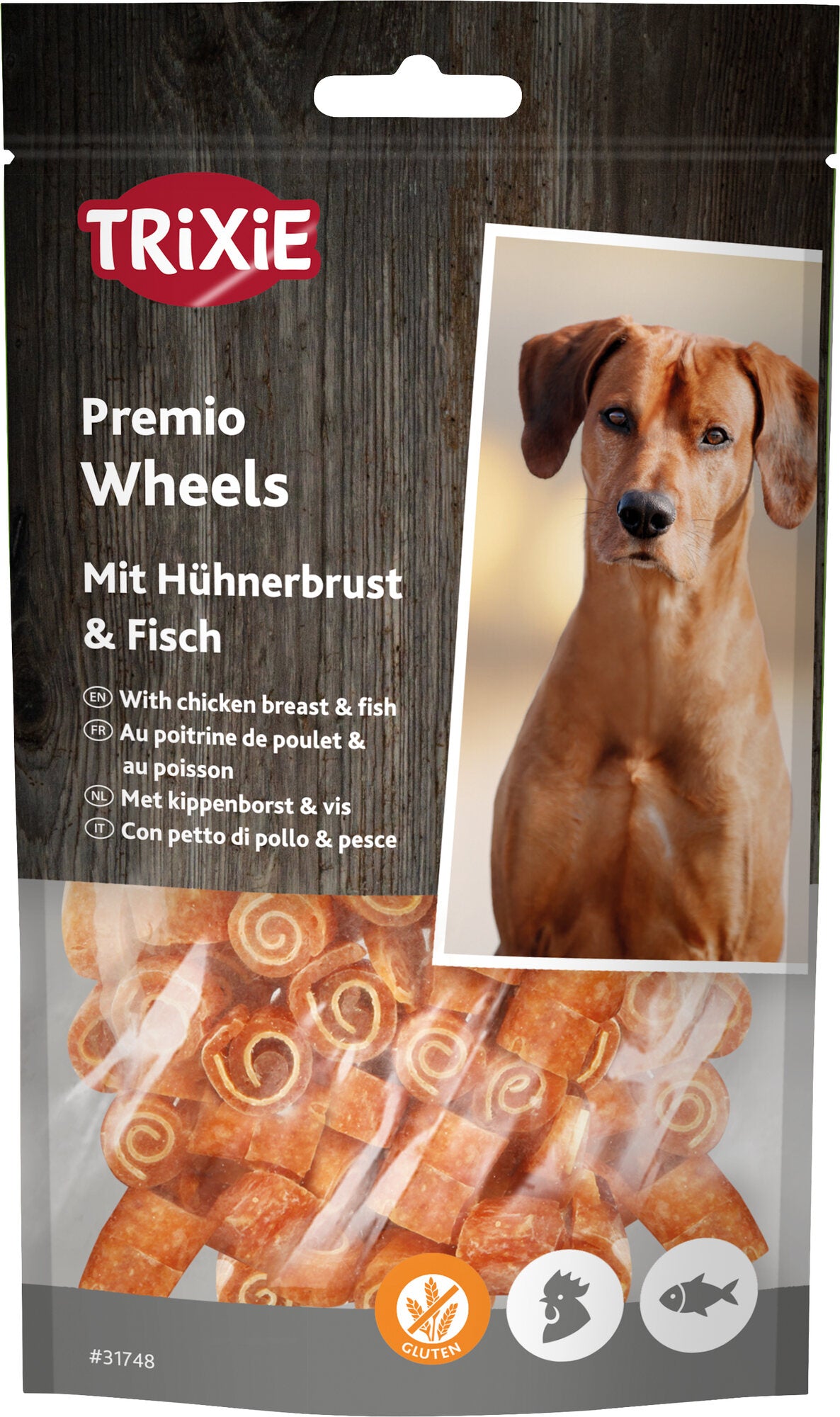 Trixie Sparpaket Premio Wheels mit Huhn & Fisch 6x 75g