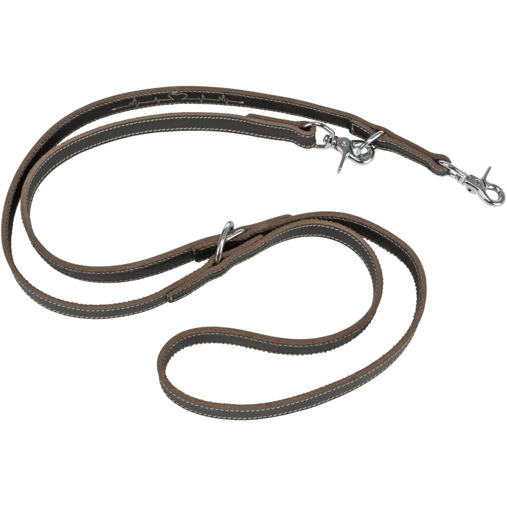 Rustic Fettleder-V-Leine Heartbeat