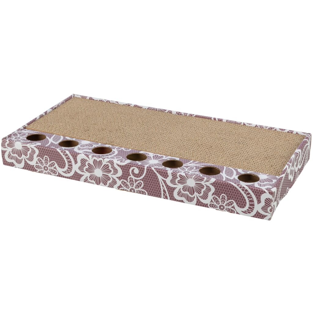 Kratzpappe mit Bällen, Katzenminze