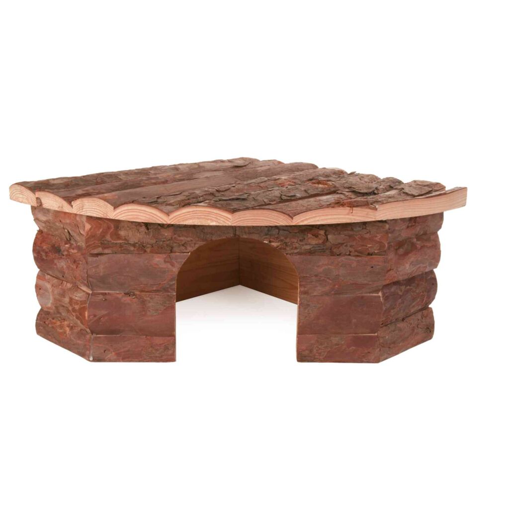 Eckhaus Jesper, Zwergkaninchen, Rindenholz