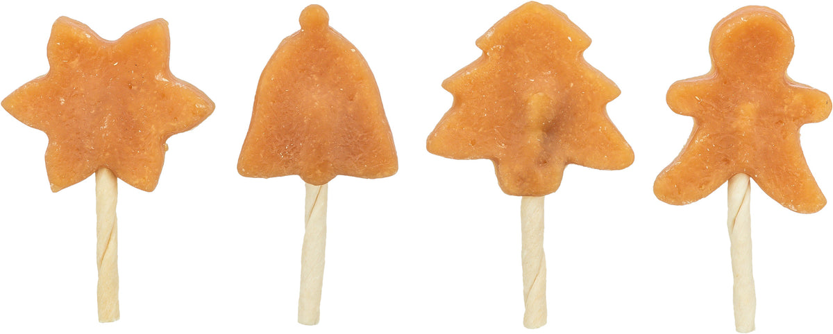 Xmas Lollipop Mix (Tree, Star, Gingerbread Man, Bell), 18 g