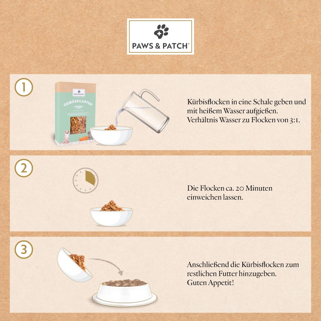 Paws & Patch KÜRBISFLOCKEN für Hunde