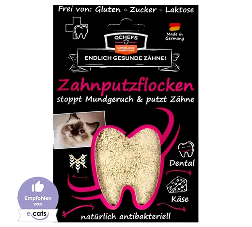 QChefs Zahnputzflocken Katze