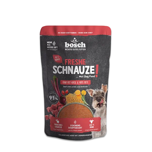 Freshe Schnauze Rind mit Hirse & Rote Bete