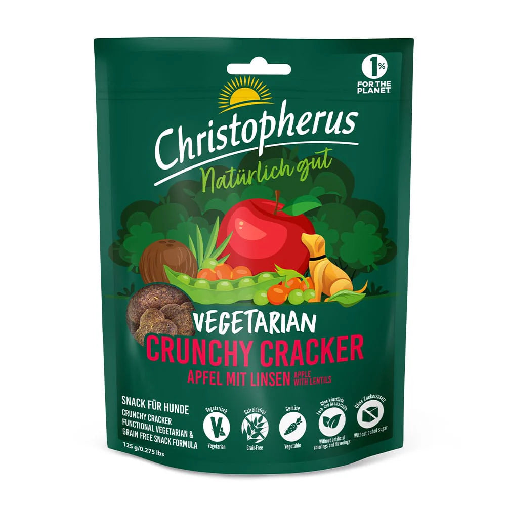 Christopherus Vegetarian Crunchy Cracker Apfel & Linse