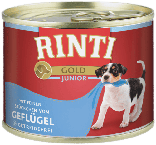 Rinti Gold Junior + Geflügel Dose