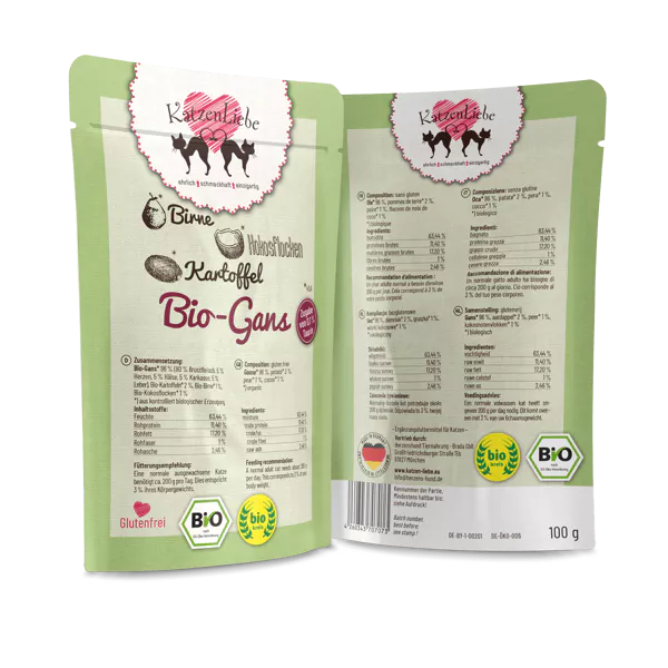 Katzenliebe Bio-Gans mit Bio-Kartoffel