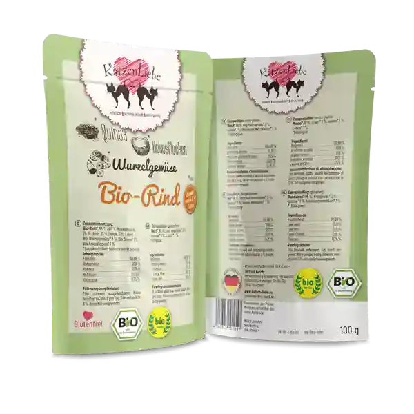 Katzenliebe Bio-Rind mit Bio-Wurzelgemüse