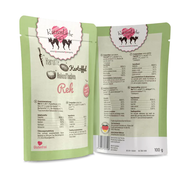 Katzenliebe Reh mit Bio-Kartoffel