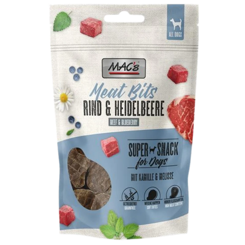MACs Dog Meat Bits Rind & Heidelbeere