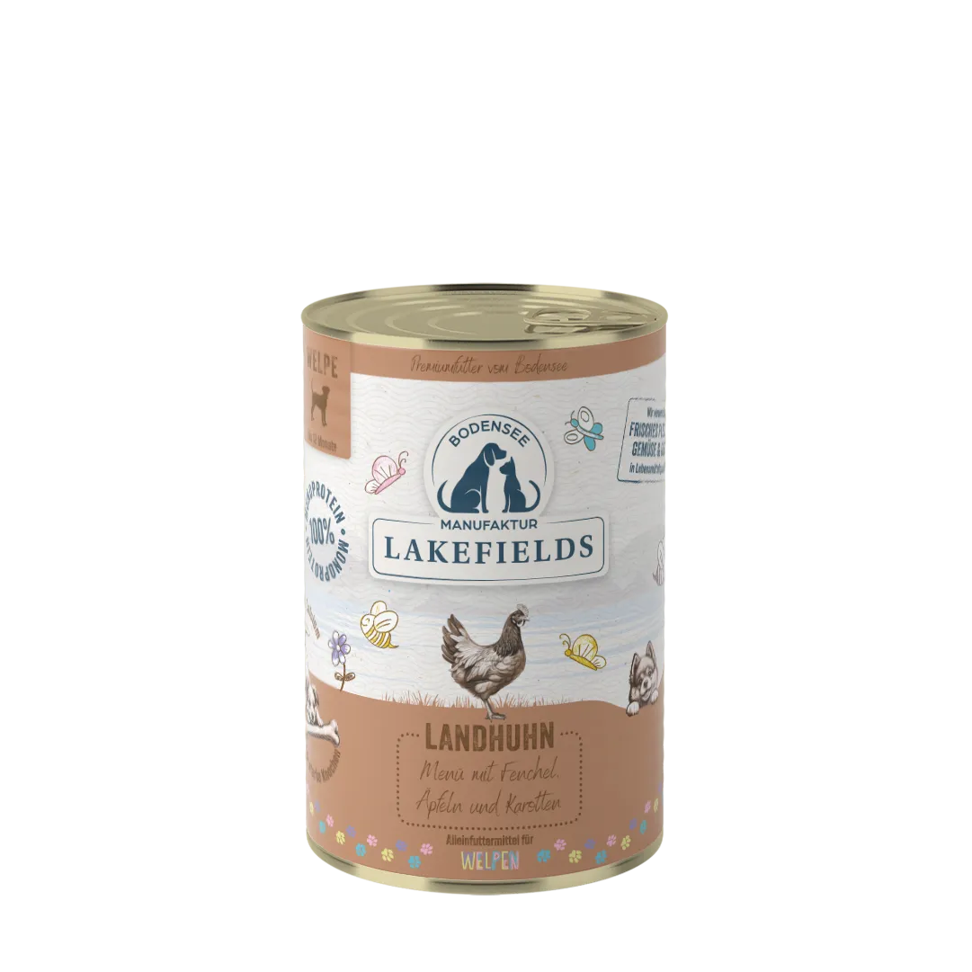 Lakefields Dose Welpen-Huhn