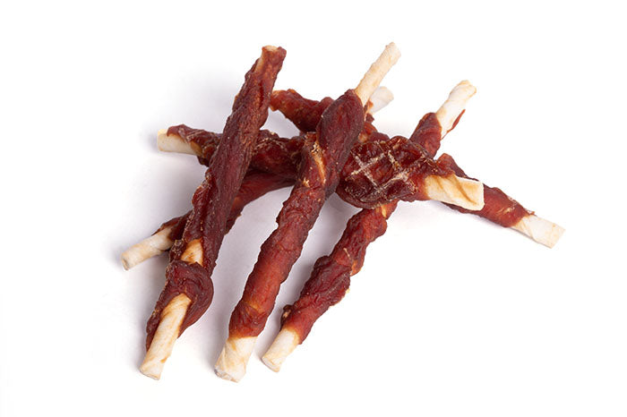 Futternest Rinderkaustange mit Entenfilet 100g