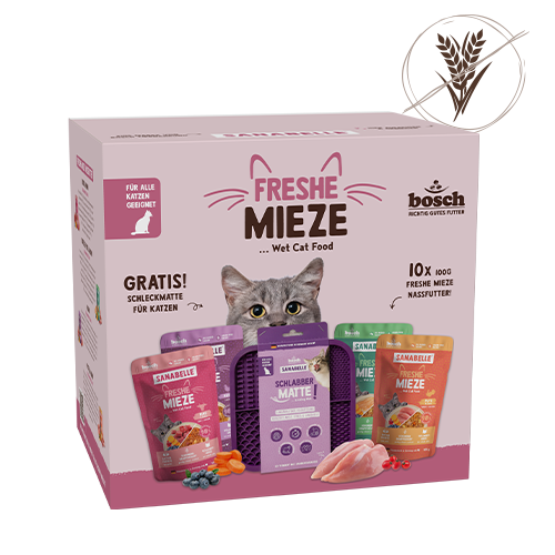 Sanabelle Aktionsbox Nassfutter + Schleckmatte