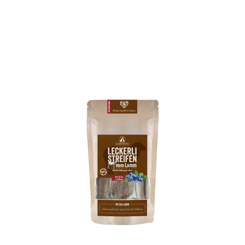 Lakefields Snack Lamm-Fleischstreifen