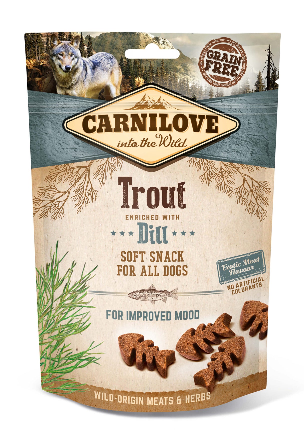 Carnilove Dog Soft Snack - Forelle mit Dill 200 g