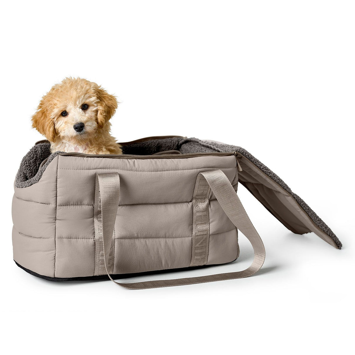 Hunter 2-in-1 Hunde-Tragetasche und Decke Seoul 45 x 22 x 24 cm, greige