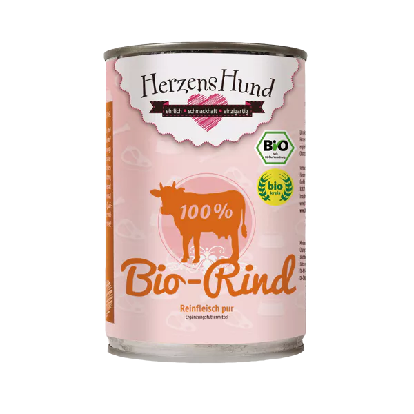 Herzenshund Bio-Rind Reinfleisch pur