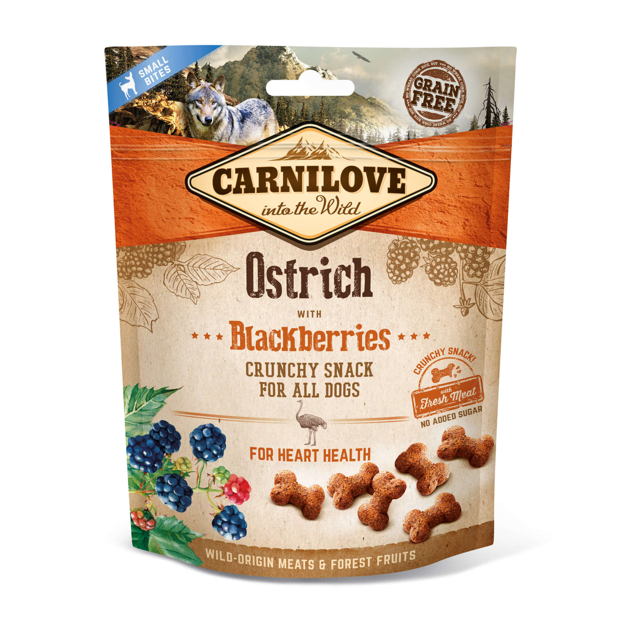 Carnilove Dog - Crunchy Snack Strauß mit Brombeeren 200 g