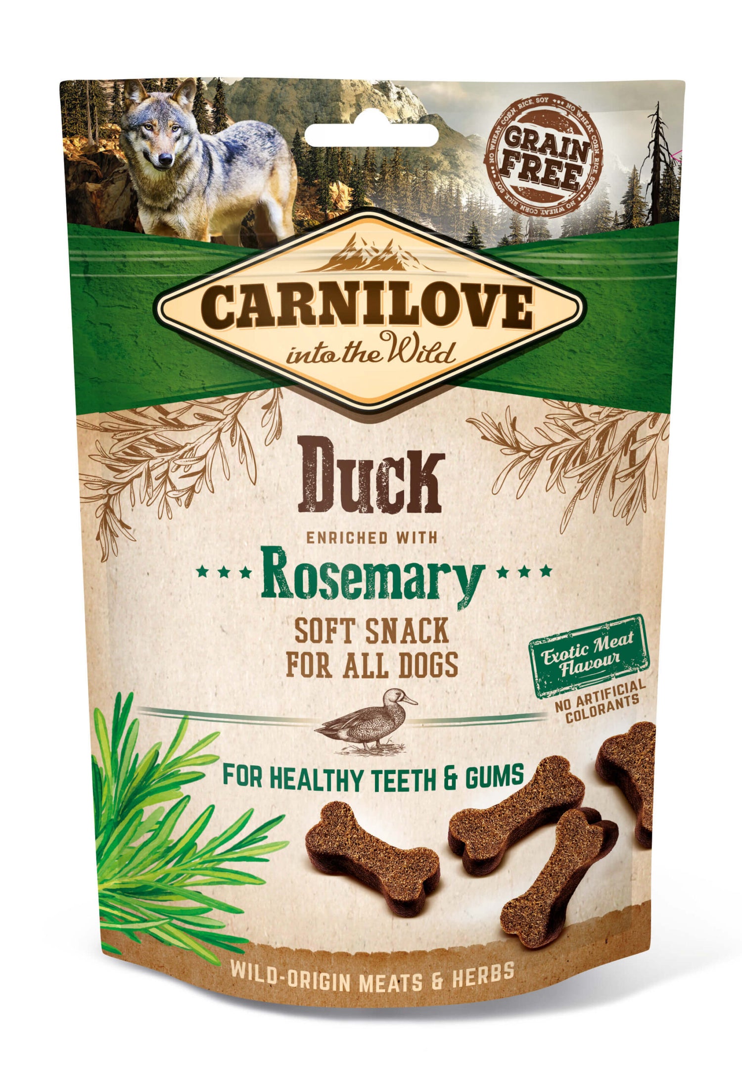 Carnilove Dog - Soft Snack Ente mit Rosmarin 200 g
