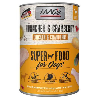 Macs Dog Hühnchen und Cranberry