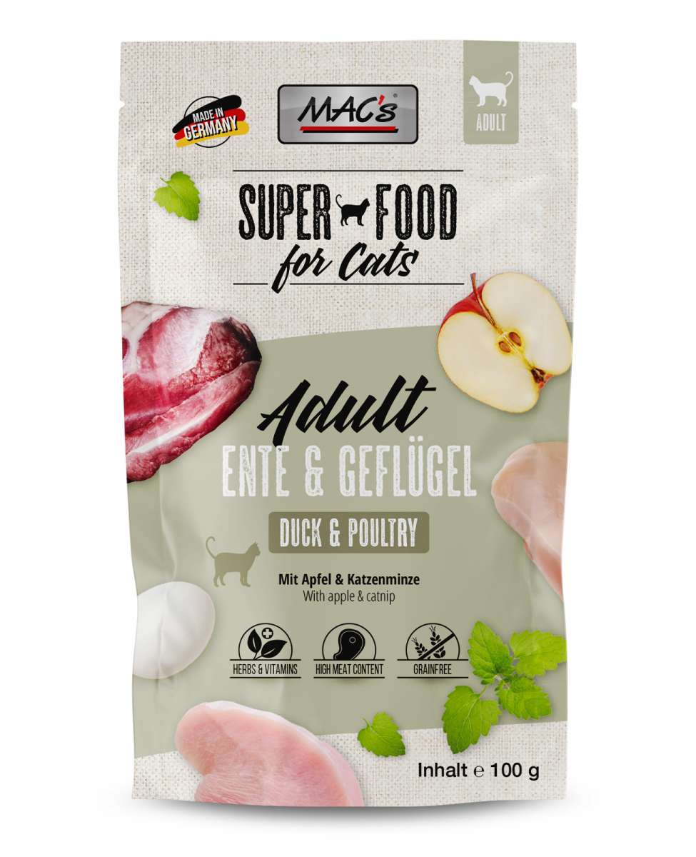 MACs Cat Pouchpack Ente & Geflügel 100g