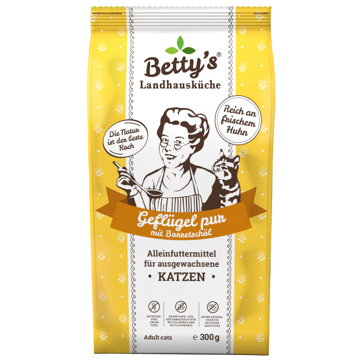 Betty`s Landhausküche Katze Adult Geflügel pur