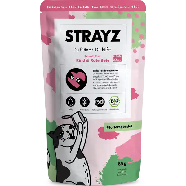 Strayz Rind & Rote Bete in Soße 85g