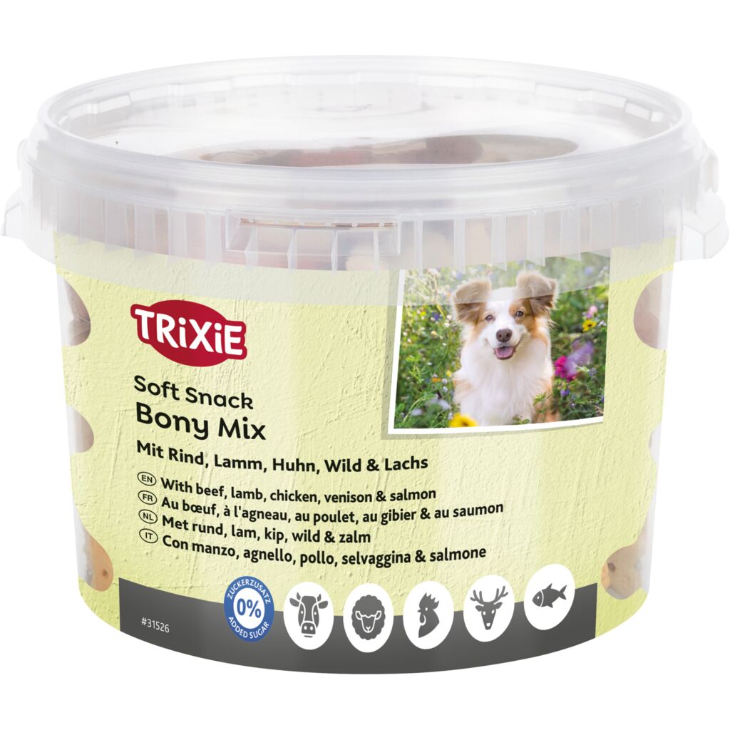 Bony Mix mit Rind, Lamm, Huhn, Wild & Lachs, XXL-Pack