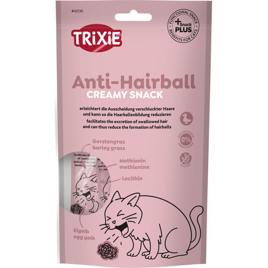 Creamy Snack Anti-Hairball mit Eigelb, Gerstengras & Methionin