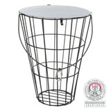 Heuraufe zum Einhängen, mit Deckel