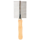 Kamm, beidseitig, mittel/grob, Holz/Metallzinken