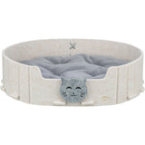 Bett Emelie, Filz, oval