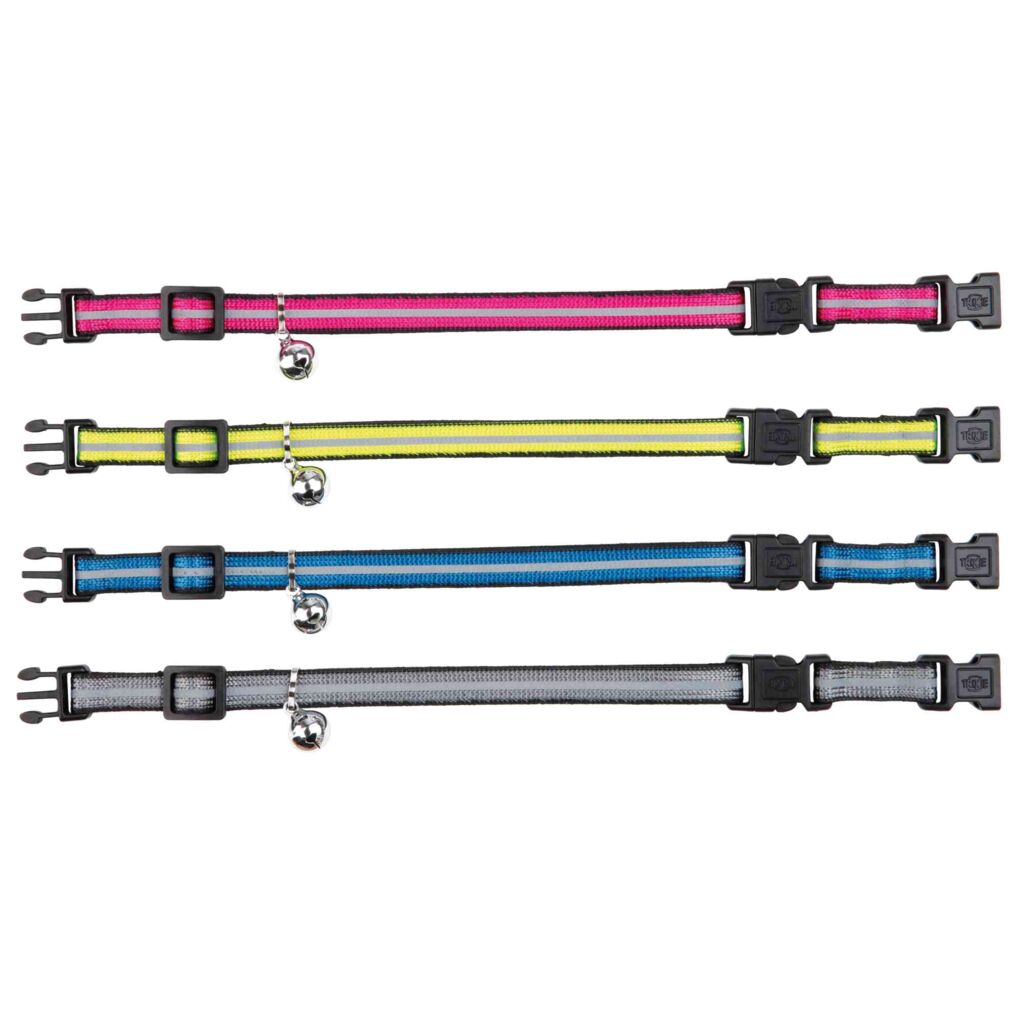 Katzenhalsband mit 2 Verschlüssen, reflektierend