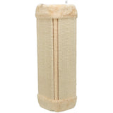 Kratzbrett f. Ecken,Sisalteppich/Plüsch, Katzenmi.