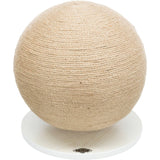 Kratzball auf Platte, Jute/Holz