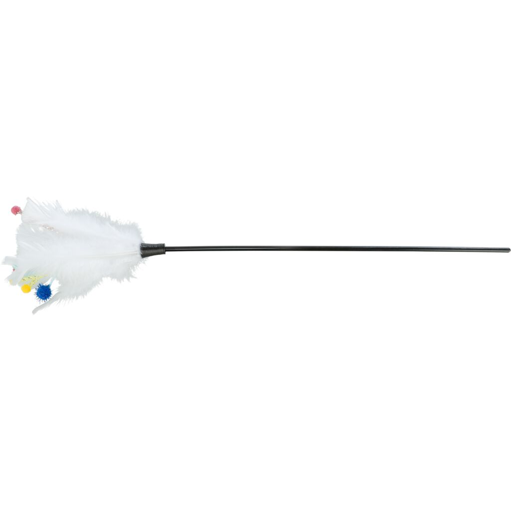 Spielstab mit Federn, Kunststoff, Katzenminze