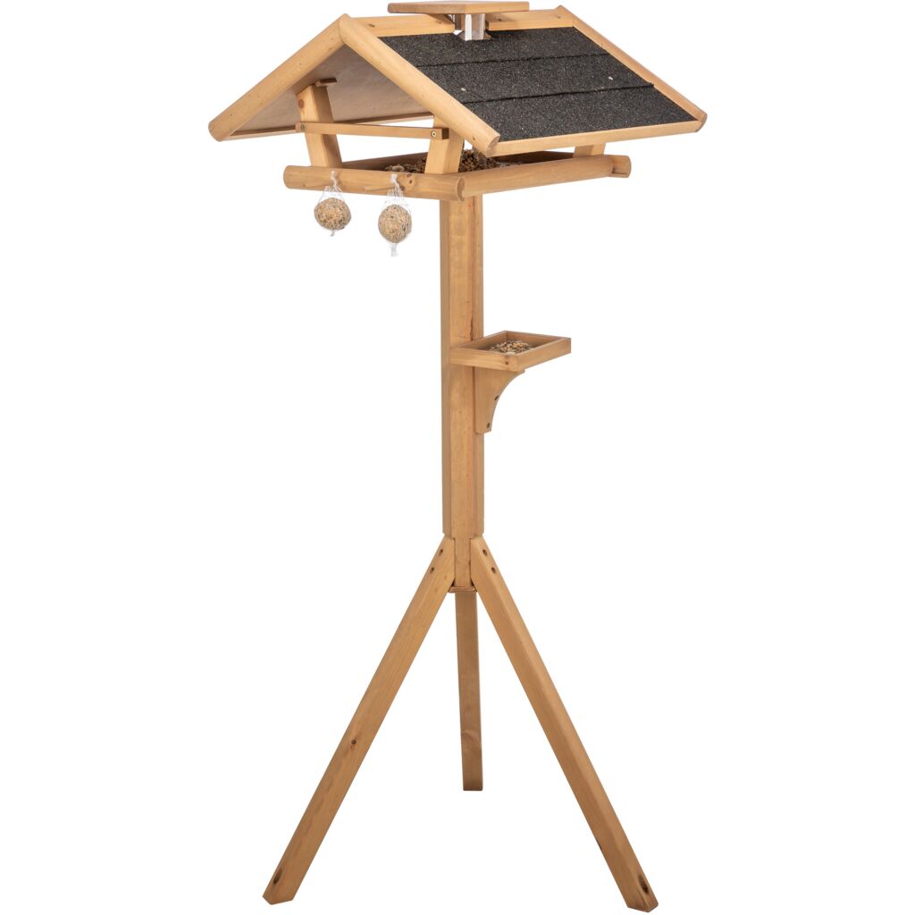 natura Futterhaus mit Ständer & Silo, Kiefernholz