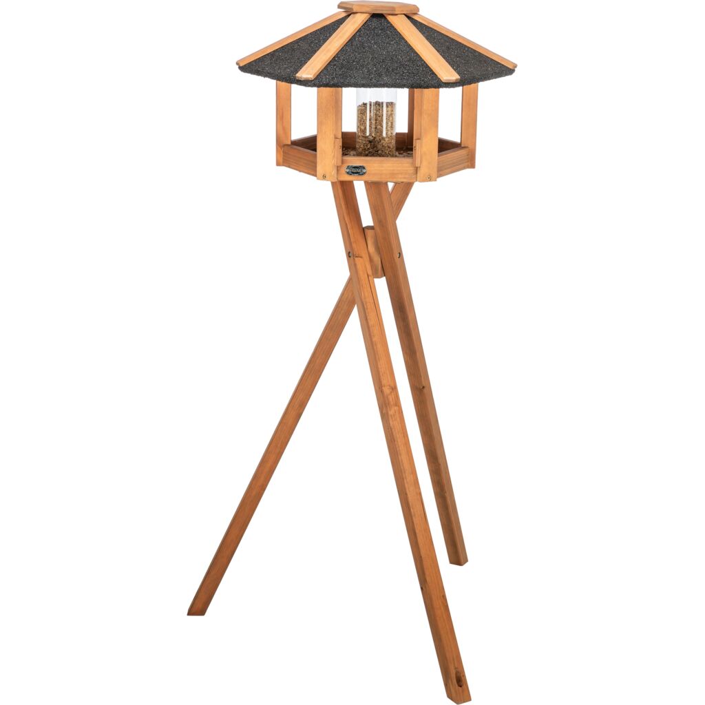 natura Futterhaus mit Ständer & Silo, Kiefernholz