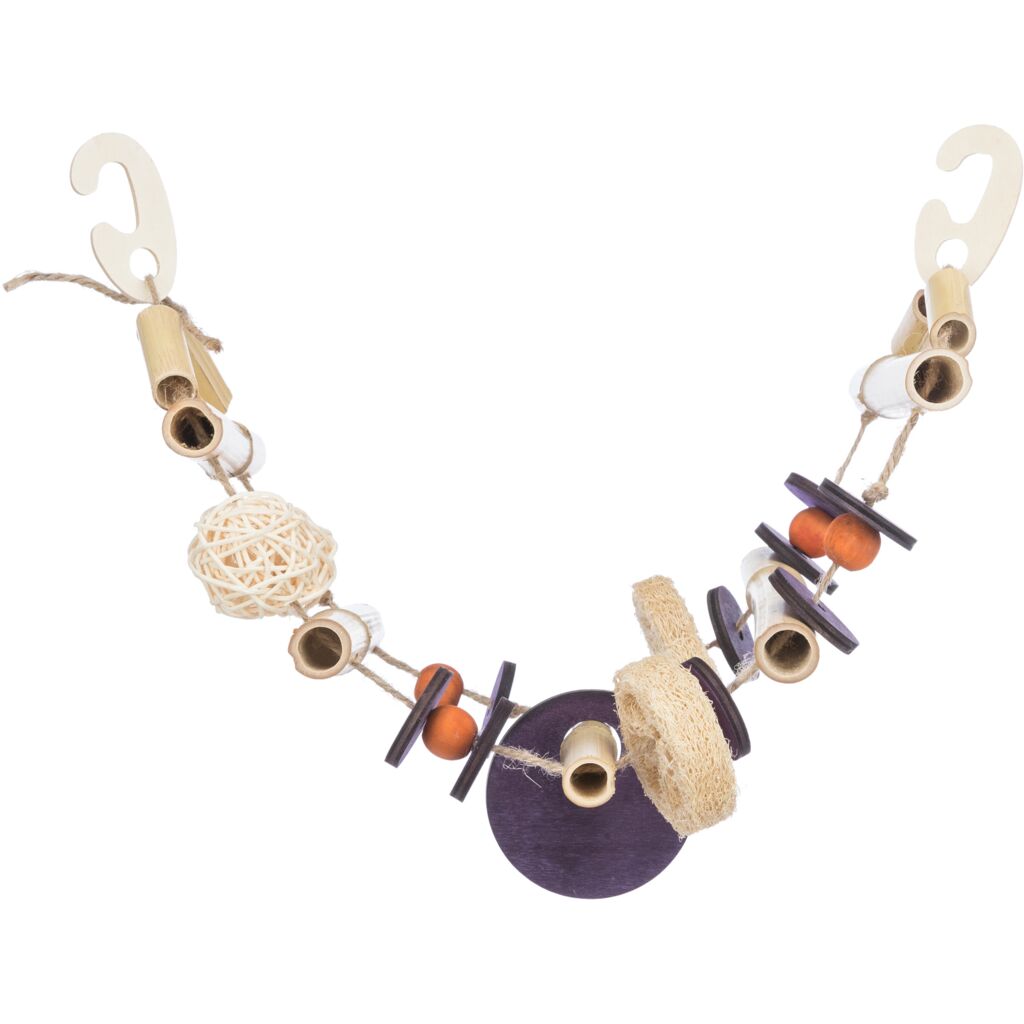 Hängebrücke am Sisalseil, Bambus/Kokos/Rattan/Holz