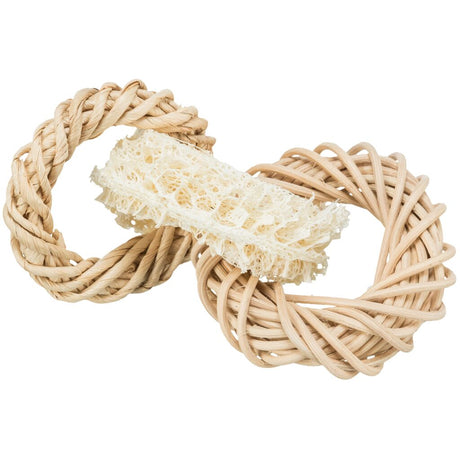 Luffaring mit Rattan- und Maisblatt-Ring